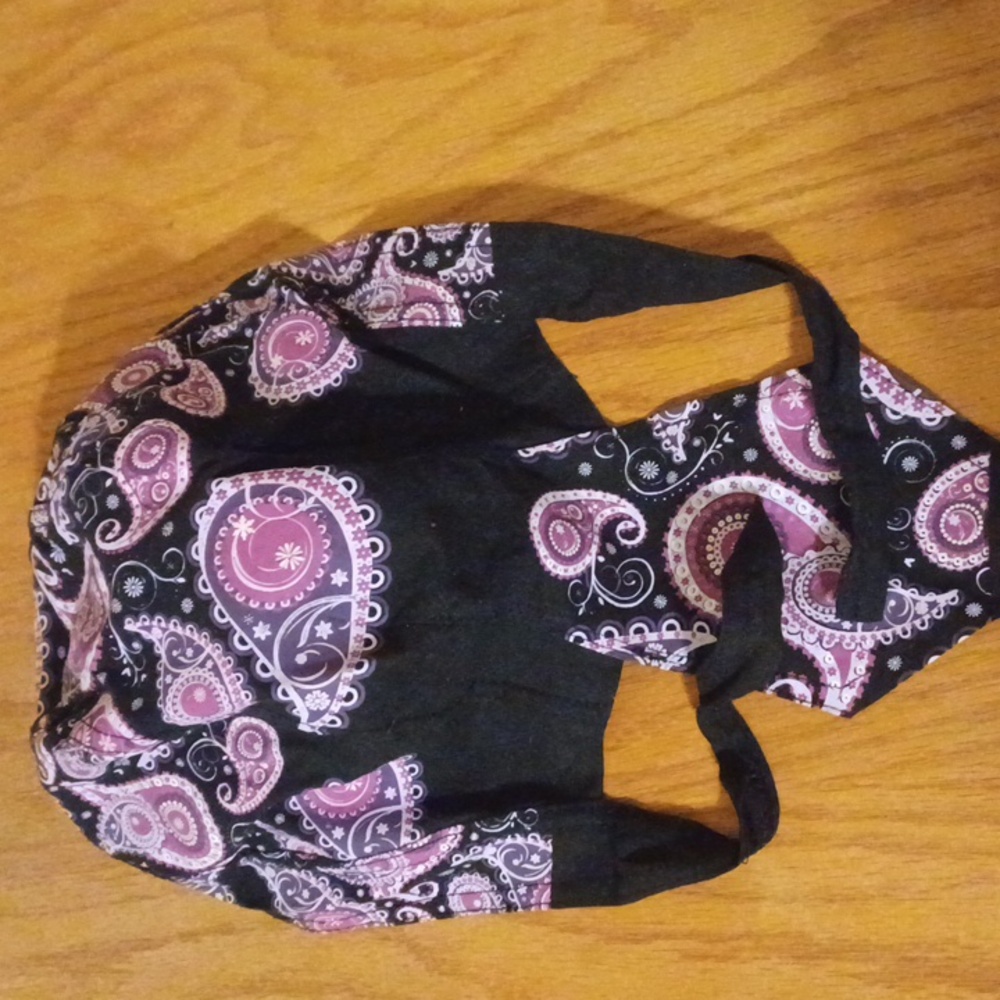 Zan for hair covering black and purple